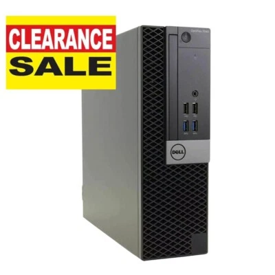 Dell Desktop i5 Computer PC SFF 16GB RAM 256B SSD 1TB HDD Windows 11 Pro WiFi BT - Image 1 of 4
