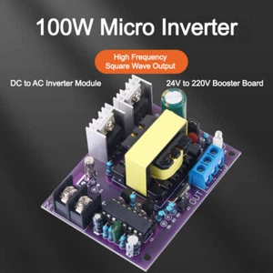 100W DC24V to AC110V220V Power Inverter Step Up Booster Power Supply Transformer - Picture 1 of 8