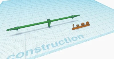 Barre de traction pour jets modernes Français-1/48 (Mirage-Jaguar-Rafale) - Photo 1/3