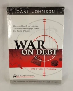 War On Debt Home Study Program Dani Johnson DVD CD Workbook 2008 Sealed - Picture 1 of 4