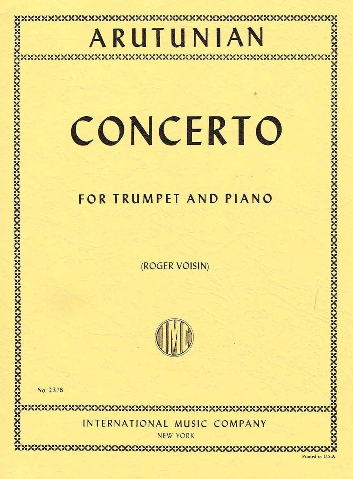 Concerto by Roger Voisin for Trumpet & Piano, NYSSMA 6 - Image 1 of 1