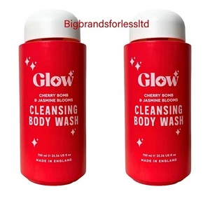 Glow Cherry Bomb & Jasmin Blooms Body Wash 750 Ml -2 Pack RRP £30 - Picture 1 of 1