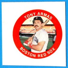 1984 Fun Foods Proof TONY ARMAS (ex-mt) Boston Red Sox  A