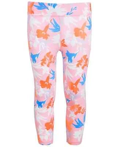 Champion Girls Size L Athletic Leggings Floral Garden Pink Print Activewear - Picture 1 of 9
