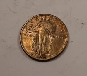 1929 Standing Liberty Quarter * Almost Uncirculated AU++ Toned * XQ131 - Picture 1 of 2