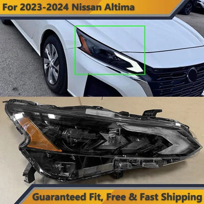 Full LED Headlight Assembly for 2023 2024 Nissan Altima Right Passenger Black - image 1 of 4
