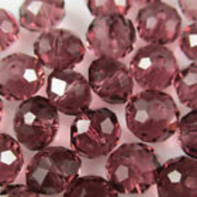 Großhandel 260PC 4*6mm Kristall facettierte Abacus lose Perlen Violett Rot - Bild 1 von 4