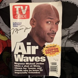 TV Guide- Michael Jordan NBA HOF Time Warner Greater Boston Edition Nov 1996 - Picture 1 of 2