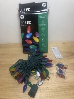 GE Energy Smart 50 Count 16.3 ft Multicolor LED Plug-In Christmas String Lights - Image 1 of 4