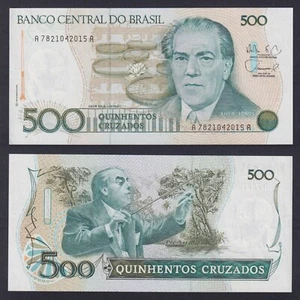 Billete Brasil 500 CRUZEIROS 1988 P.-212d FDS/UNC - Imagen 1 de 1