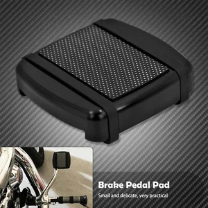 Small Non-Slip Brake Pedal Pad Cover Fit For Harley Softail FX 1984-2017 Dyna 17 - Picture 1 of 12