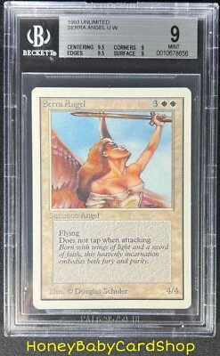 MTG Unlimited Edition 1993 Serra Angel BGS 9.0Q++ (Quad++) MINT Old School 93/94 - Image 1 of 4