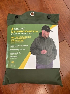 Chaqueta de lluvia Frogg Toggs Stormwatch para hombre talla M/L nueva Foto 1 de 4