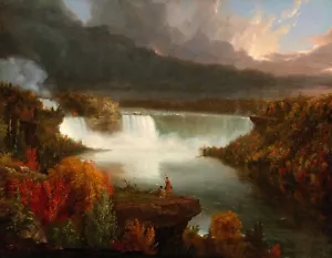 Thomas Cole : "Distant View of Niagara Falls" (1830) — Giclee Fine Art Print - Picture 1 of 7