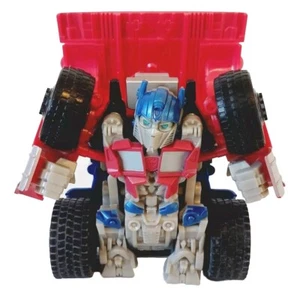 2010 Transformers Optimus Prime Semi Truck Pull Back Action Hasbro Tomy 4" Rare - Picture 1 of 12