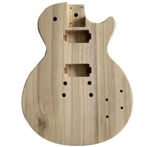 Unfertiger handgefertigter Gitarrenkörper Candlenut Holzfarbe E-Gitarrenkörper - Bild 1 von 12