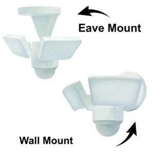 IQ America LM1811 LED Motion Sensor Floodlight 1100 Lumens - Eave or Wall Mount - Picture 1 of 9