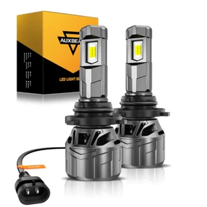 AUXBEAM Canbus 9006 LED Headlight Super Bright Bulbs High Low Beam 6500K 100W x2 - Picture 1 of 12