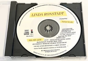 Linda Ronstadt featuring Aaron Neville, All My Life, Single, Promo, CD - Picture 1 of 2