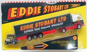 Corgi 26cm Long TY99149 - Volvo Cab & Curtainside Trailer and Fork Lift - Picture 1 of 5