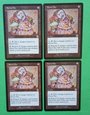 Magic the Gathering MTG Mercadian Masques KYREN TOY X4  LP/EX R 1999  NICE!! - Image 1 of 3