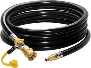 DOZYANT 12 feet Low Pressure Propane RV Quick Connect Extension Hose, 1/4" - Picture 1 of 7