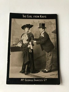 THEATRE CARDS (2) MR GEORGE DANCE & CO THE GIRLS FROM KAYS AND A COUNTRY GIRL  - Picture 1 of 4