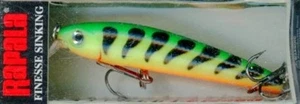RAPALA MINNOW PROFILE FINESSE SINKING ULM06 FIRETIGER 2 1/2" BODY LURE - Picture 1 of 2