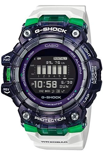 CASIO G-SHOCK G-SQUAD Bluetooth Watch GBD-100SM-1A7JF Men's White/Green NEW - Image 1 of 1