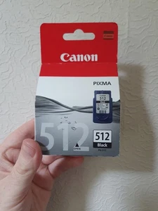 Encre d'imprimante Canon Pixma 512 noire authentique neuve dans sa boîte - Photo 1/5