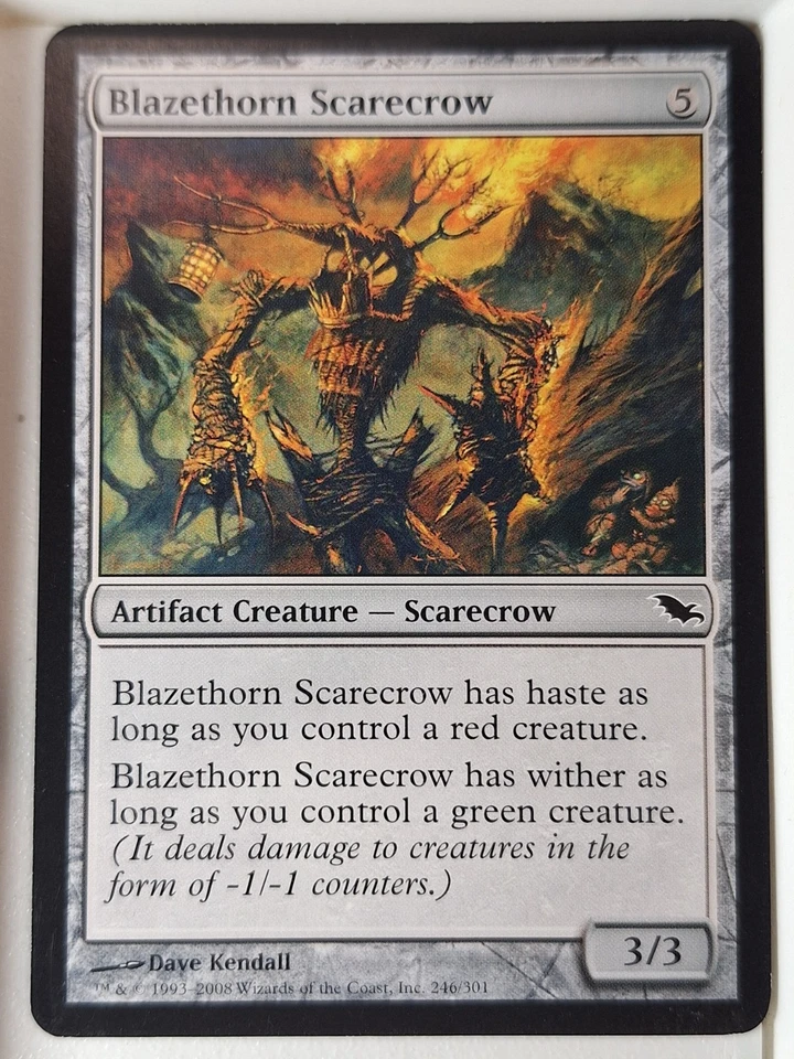 Blazethorn Scarecrow - Shadowmoor - Magic the Gathering MTG Nice! - Image 1 of 3