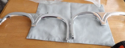 Chevrolet 1965 Impala Belair Biscayne moldeado de cejas re-anodizado como nuevo GM Foto 1 de 4