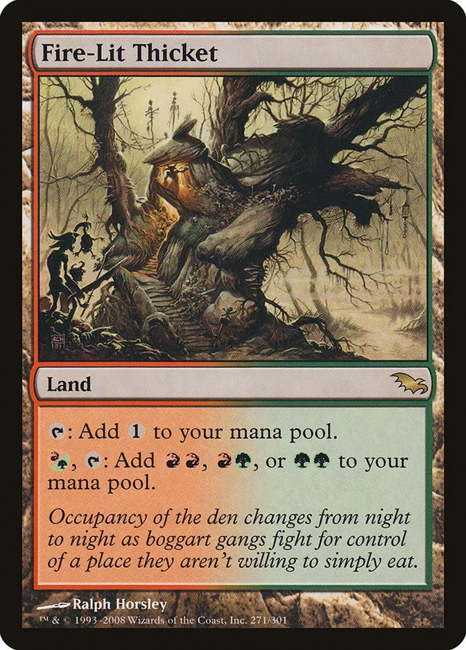 MTG Fire-Lit Thicket  - Shadowmoor #271 - Image 1 of 1