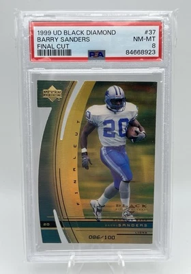 POP 1, None Higher!! 🔥Final Cut Gold /100 - 1999 UD Black Diamond Barry Sanders - Image 1 of 2