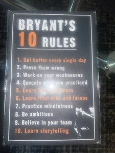Bryant’s 10 Rules Metal Sign - Picture 1 of 3