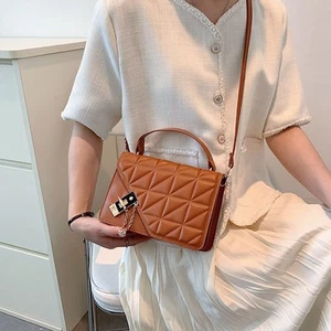 (Brown)Small Handbags For Women PU Adjustable Shoulder Bag Underarm Bag For Zz1 - Picture 1 of 12