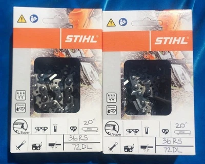 STIHL 36RS72 x 2 or 3/8 x .063 x 72DL Chainsaw Chain (Twin Pak)... Super Value! - image 1 of 2