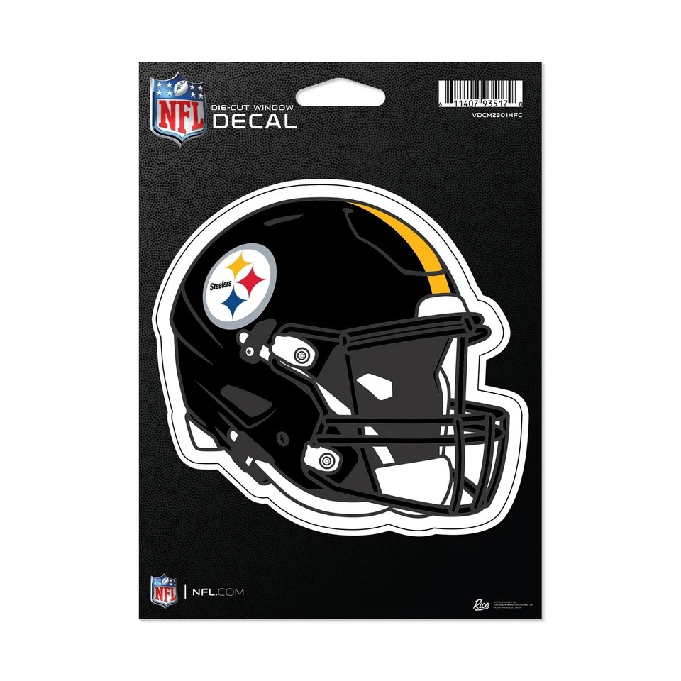 Pittsburgh Steelers Helmet Design 5 Inch Vinyl Die Cut Decal Sticker, Full... - Image 1 of 1