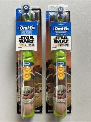 2-PACK Oral-B Kids Electric Toothbrush Star Wars The Mandalorian Baby Yoda - Image 1 of 4