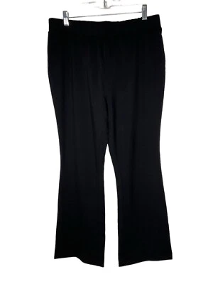 Isaac Mizrahi Live! Pantalones de Crepe Ponte Baby Bootcut negros talla pequeña mediana nuevos Foto 1 de 4