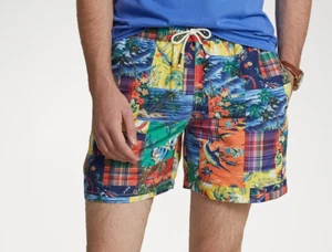 Polo de Ralph Lauren - Pantalones Cortos Pez Vela Palmeras Regatta Island - M - Imagen 1 de 9