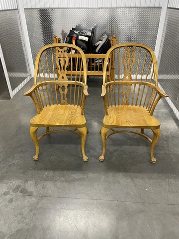 Pair Of Wooden Chairs Cover