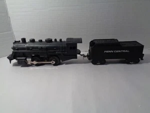 MARX 490 LOCOMOTIVE AND PENN CENTRAL TENDER. WORKING! NICE! - Picture 1 of 12