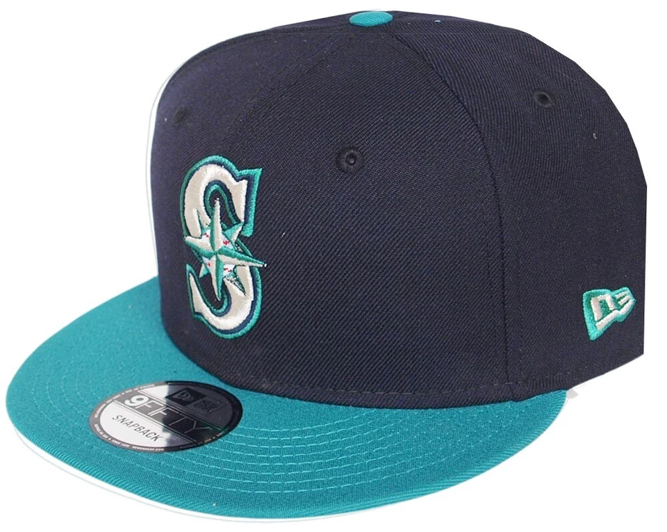 New Era Seattle Mariners Marino Cerceta MLB Snapback Cap 9fifty Osfa Limitada - Imagen 1 de 1