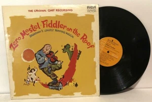 Vintage Zero Mostel In Fiddler On The Roof LP Original Cast Recording VG+ - Picture 1 of 2