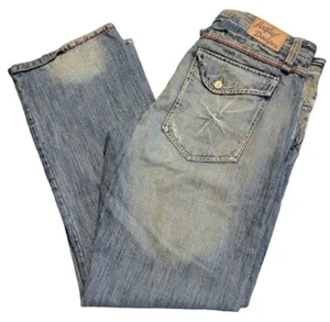 Vintage Y2K Artful Dodger Embroidered Denim Hip Hop Jeans 36 X 35 Button Fly  - Picture 1 of 16