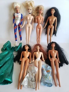 Lot Of 7 Vintage Barbies. Please read description - Picture 1 of 9
