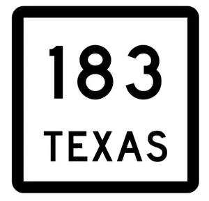 Texas State Highway 183 Sticker Decal R2481 Highway Sign - Picture 1 of 1