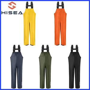 HISEA Fishing Sailing Rain Bib Overall Waterproof PVC-Coated Nylon Work Bib Pant - Picture 1 of 61