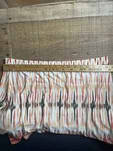 Chicos Size 2 Maxi Skirt Women's Large 12-14 Coral Green  White Pull On Stretch - Picture 1 of 7